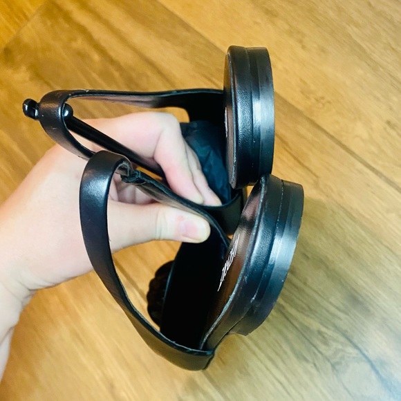 NEW! VERSACE Black Calf Leather La Medusa Slingback Pointed Toe Flats - Picture 12 of 17